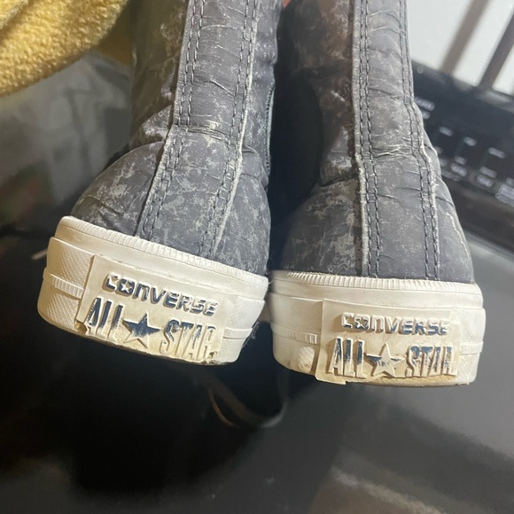 Converse Distressed Gray High-Tops - Picture 4 of 8